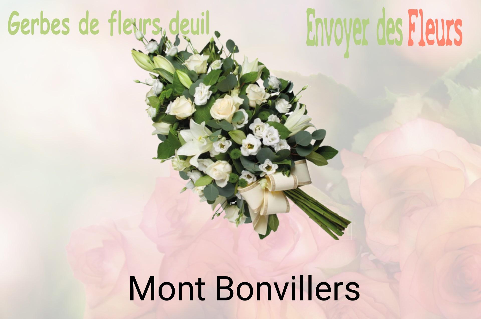 Gerbe de fleurs de deuil livrée à Mont-Bonvillers